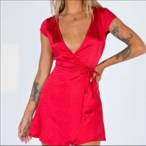 Princess Polly Red EMILY MINI DRESS 💖